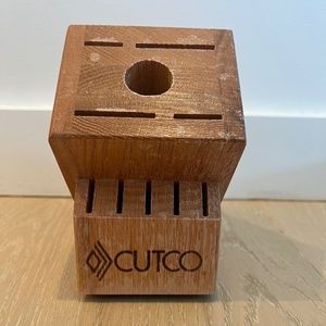 Cutco Solid Wood Knife Block - Essentials + 5 Set Block (10-Slot)